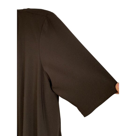 Lot of 2 Tops R&M Richards Brown Drape Front Zebra & August Silk Cardi M 8837 - Picture 14 of 14